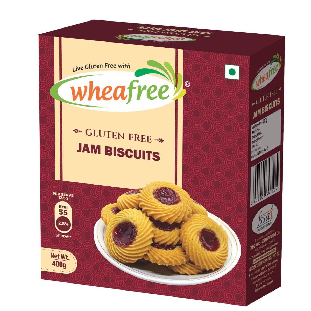 Wheafree Gluten Free Jam Biscuits
