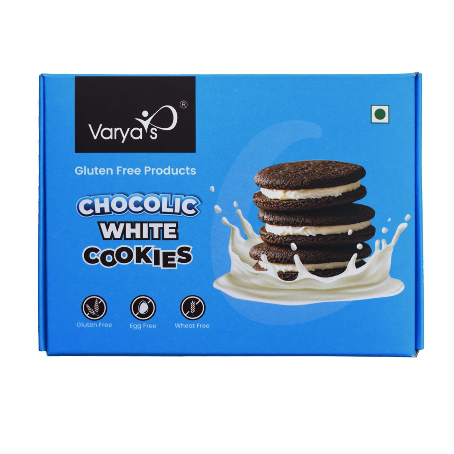 Varyas Gluten Free Chocolic White Cookies
