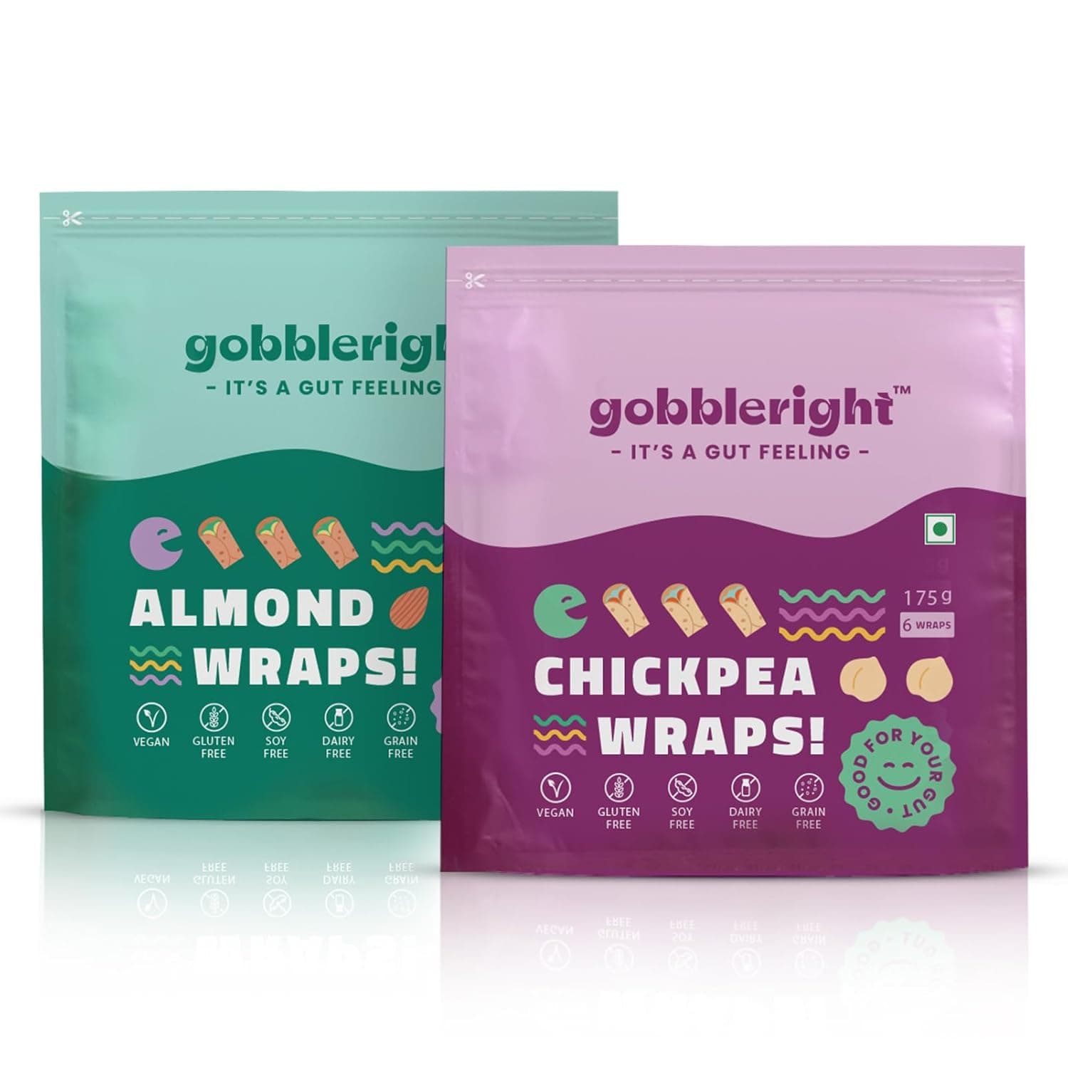 GOBBLERIGHT Almond & Chickpea Wraps Bundle