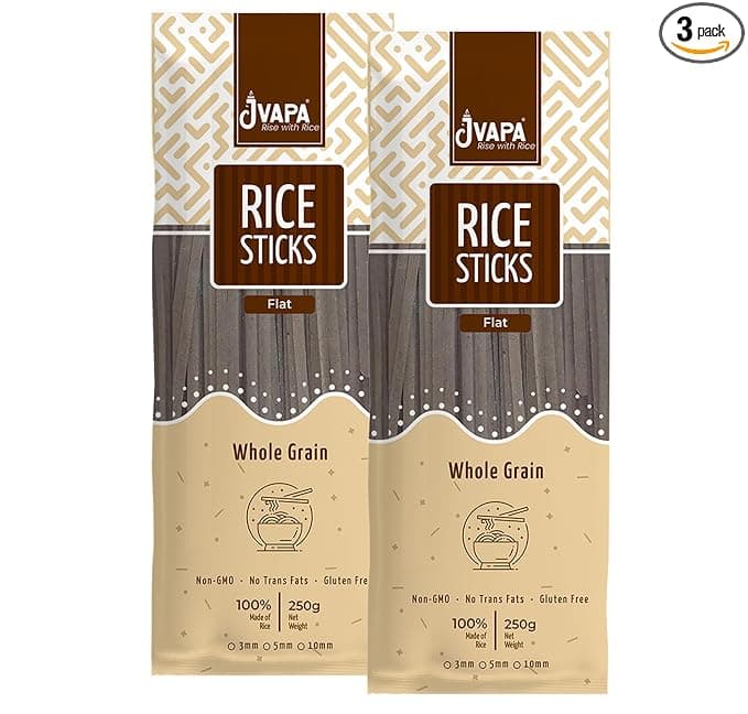 Jvapa Flat Rice Stick Noodles (Mixed Beans)